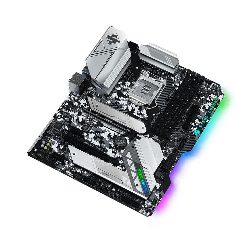 Mainboard ASROCK B460 STEEL LEGEND (Intel B460, Socket 1200,ATX, 4 khe Ram DDR4)