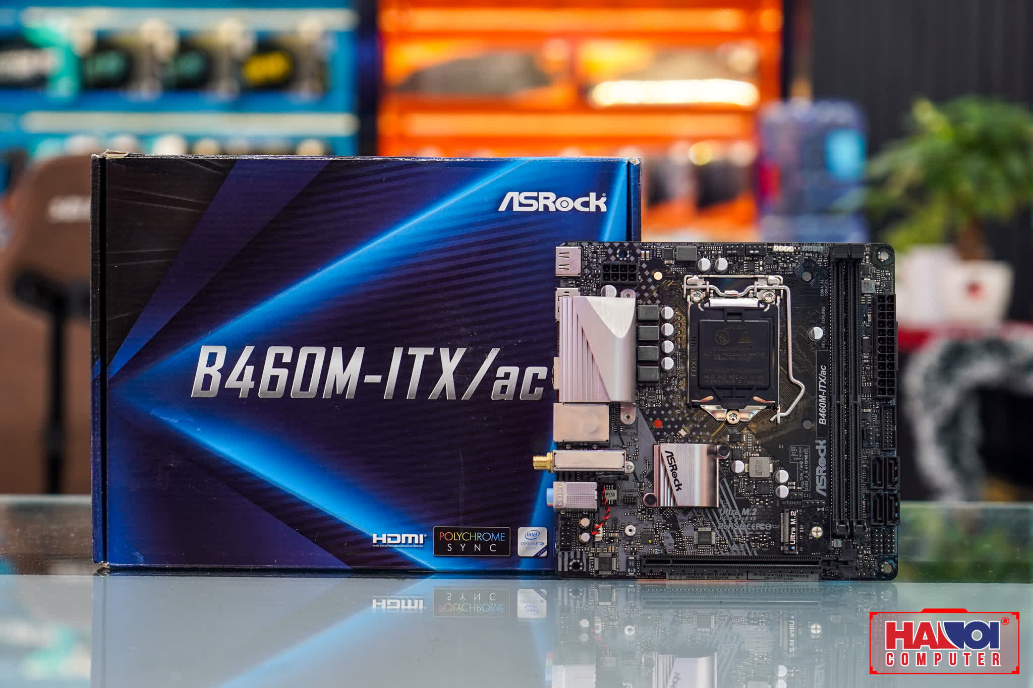 Mainboard ASROCK B460M-ITX/ac (Intel B460, Socket 1200, Mini-ITX, 2 khe Ram DDR4)