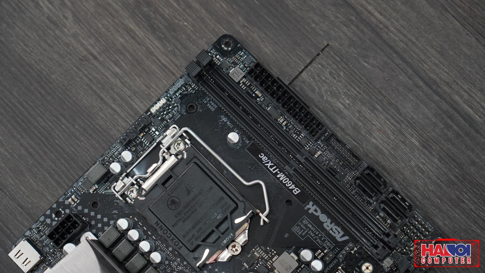 Mainboard ASROCK B460M-ITX/ac (Intel B460, Socket 1200, Mini-ITX, 2 khe Ram DDR4)