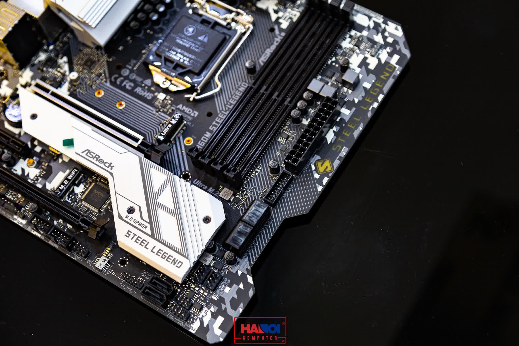 Mainboard ASROCK B460M STEEL LEGEND (Intel B460, Socket 1200, m-ATX, 4 khe Ram DDR4)