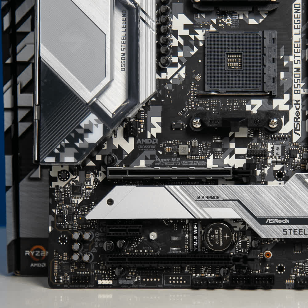 Mainboard ASROCK B550M STEEL LEGEND (AMD B550, Socket AM4, m-ATX, 4 khe RAM DDR4)