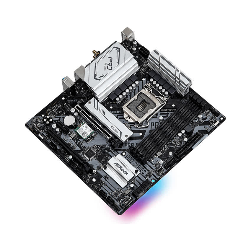 Mainboard ASROCK B560M PRO4/ac (Intel B560, Socket 1200, m-ATX, 4 khe Ram DDR4)