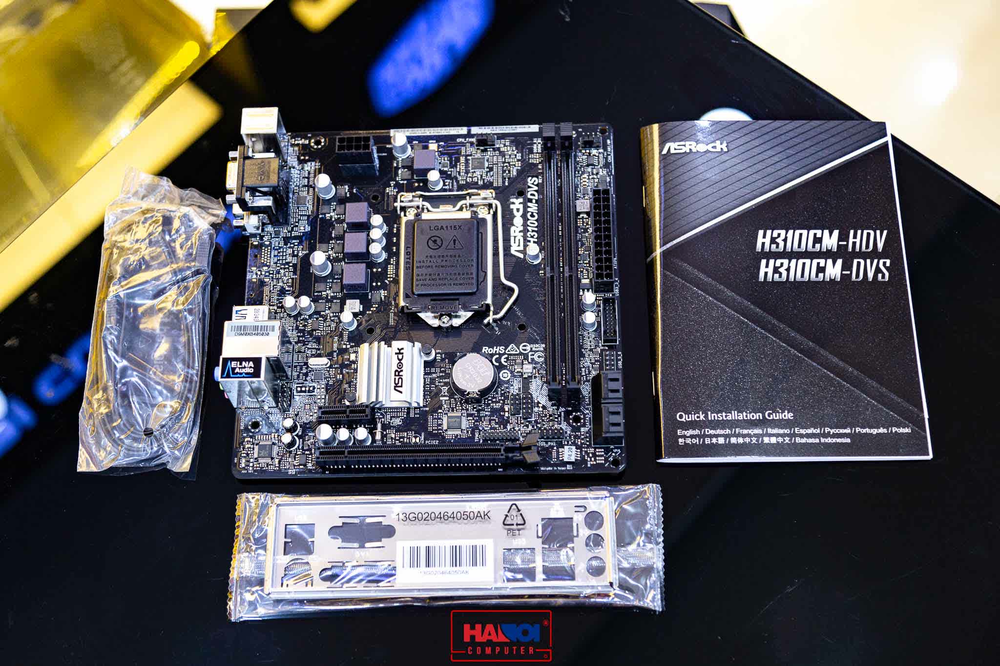 Mainboard ASROCK H310CM DVS (Intel H310, Socket 1151, m-ATX, 2 khe RAM DDR4)