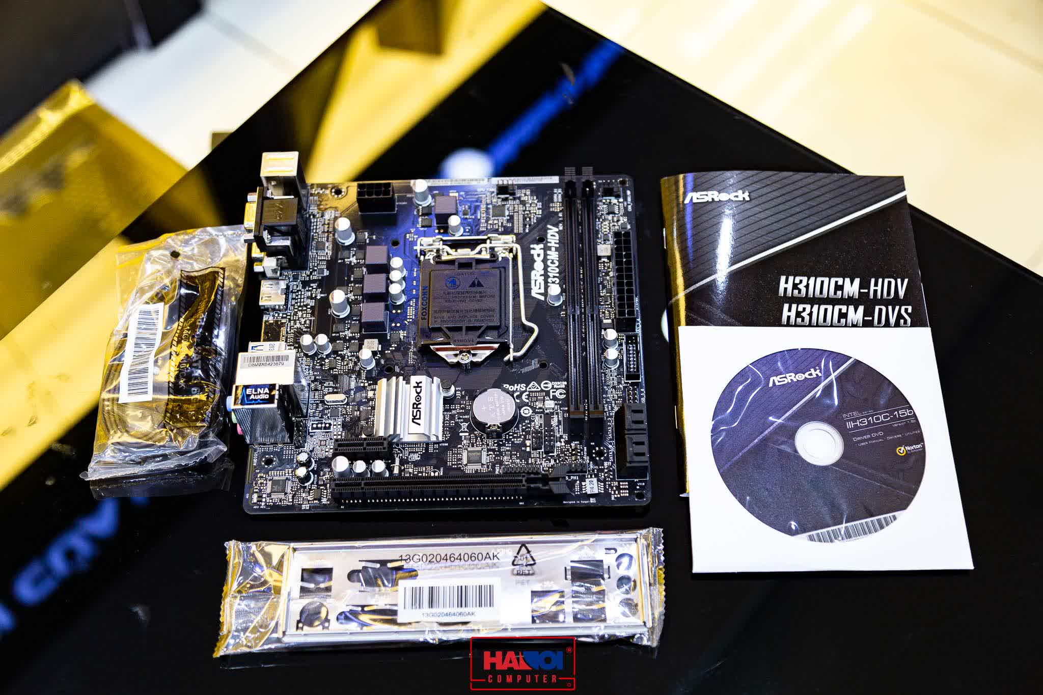 Mainboard ASROCK H310CM HDV (Intel H310, Socket 1151, m-ATX, 2 khe RAM DDR4)