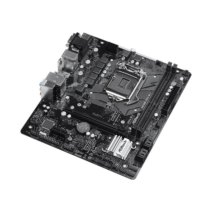 Mainboard ASROCK H410M-HDV/M.2 (Intel H410, Socket 1200, m-ATX, 2 khe Ram DDR4)