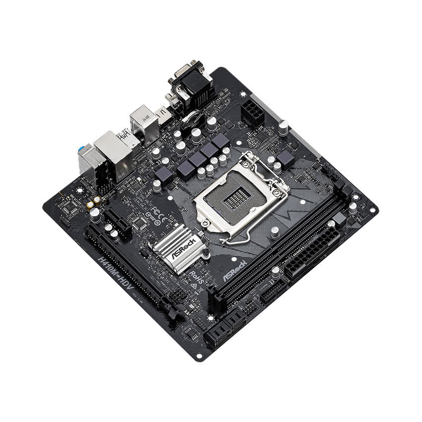 Mainboard ASROCK H410M-HDV R2.0 (Intel H410, Socket 1200, m-ATX, 2 khe Ram DDR4)