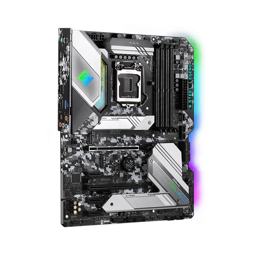 Mainboard ASROCK Z490 STEEL LEGEND (Intel Z490, Socket 1200, ATX, 4 khe Ram DDR4)