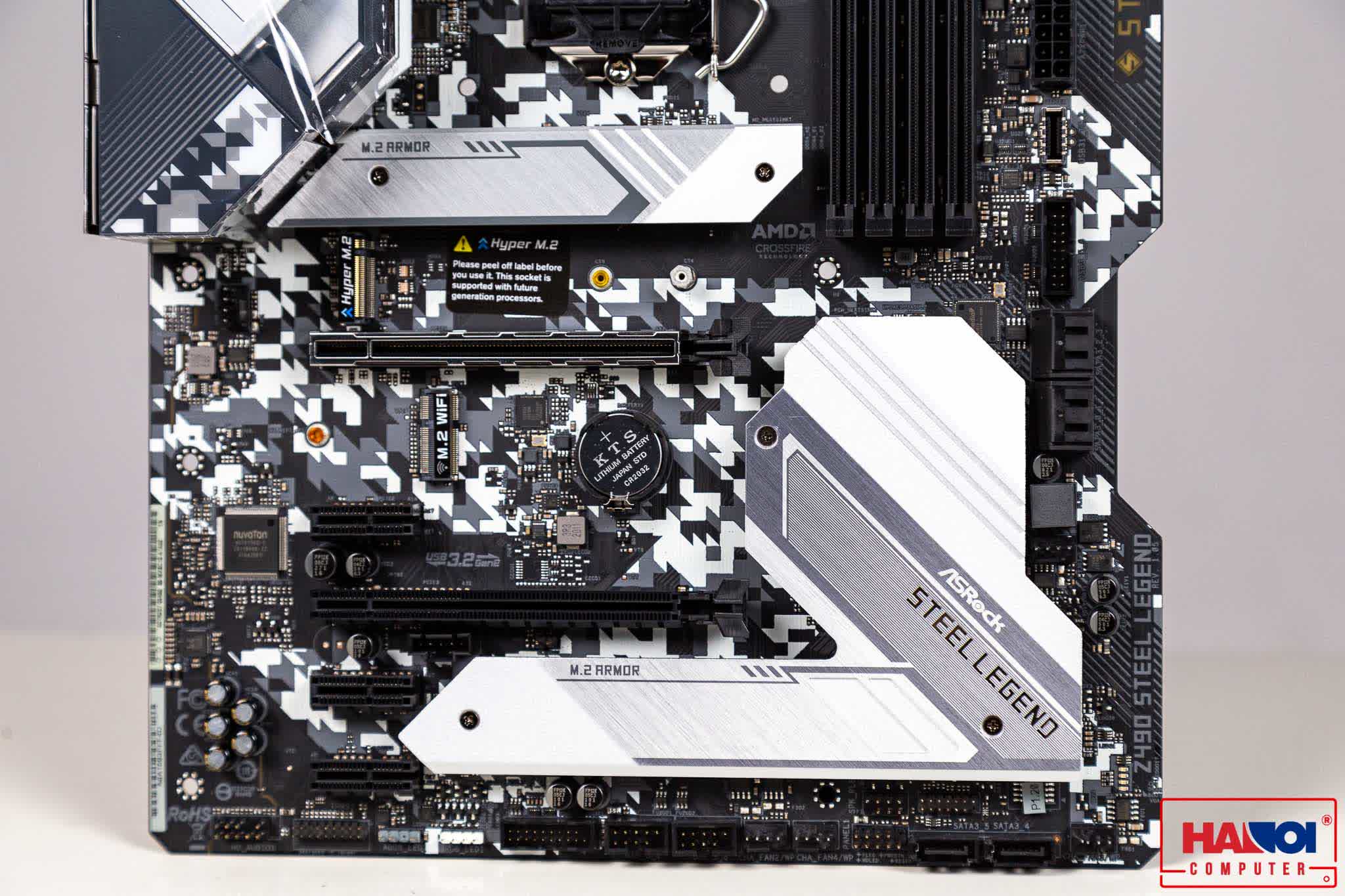 Mainboard ASROCK Z490 STEEL LEGEND (Intel Z490, Socket 1200, ATX, 4 khe Ram DDR4)