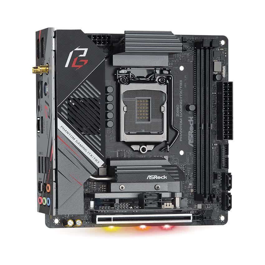 Mainboard ASROCK Z490 PHANTOM GAMING-ITX/TB3 (Intel Z490, Socket 1200, Mini-ITX, 2 khe Ram DDR4)