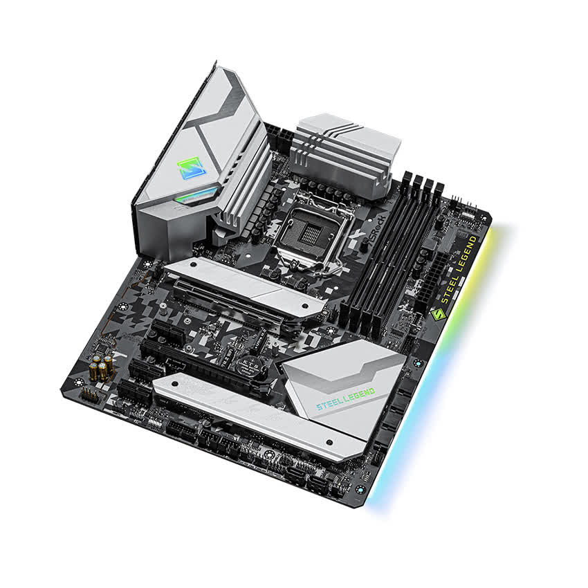 Mainboard ASROCK Z590 STEEL LEGEND (Intel Z590, Socket 1200, ATX, 4 khe Ram DDR4)