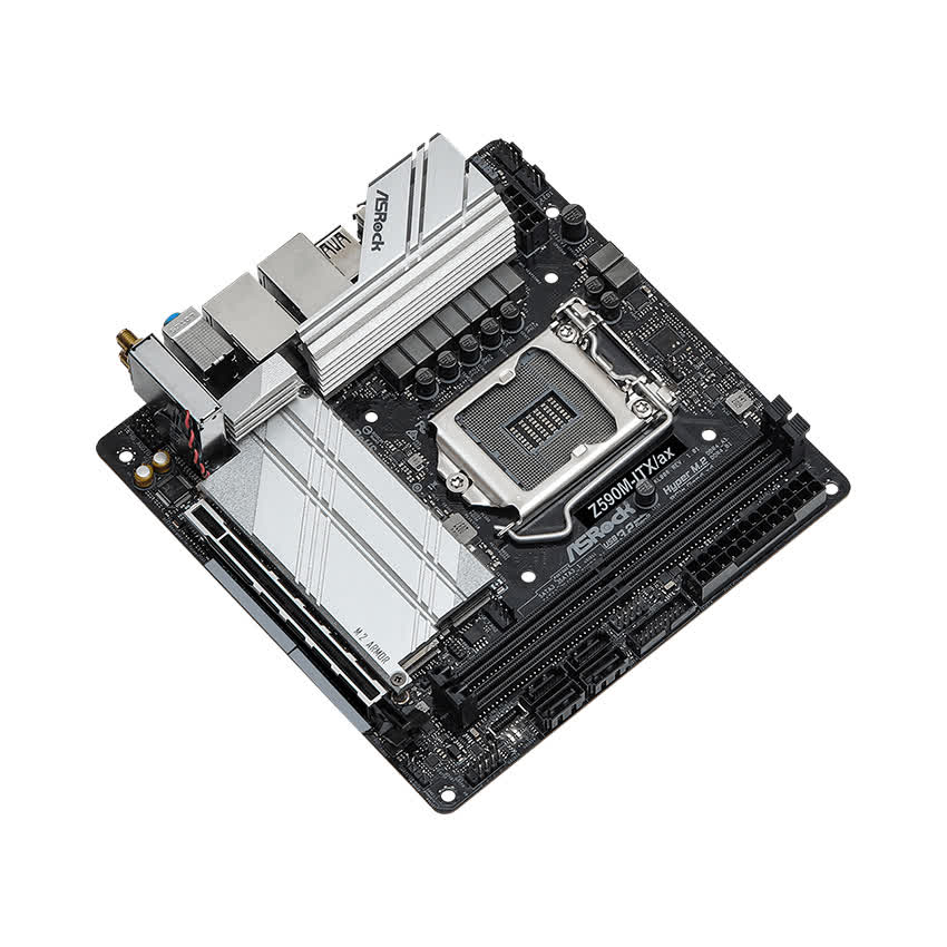 Mainboard ASROCK Z590M ITX/ax (Intel Z590, Socket 1200, Mini-ITX, 2 khe Ram DDR4)