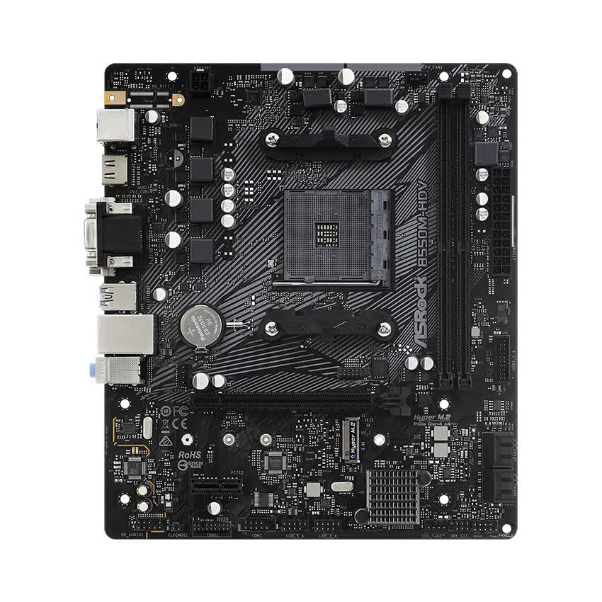 Mainboard ASROCK B550M HDV (AMD B550, Socket AM4, m-ATX, 2 khe RAM DDR4)