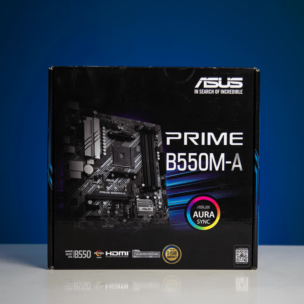 Mainboard ASUS PRIME B550M-A (AMD B550, Socket AM4,m- ATX, 4 khe RAM DRR4)