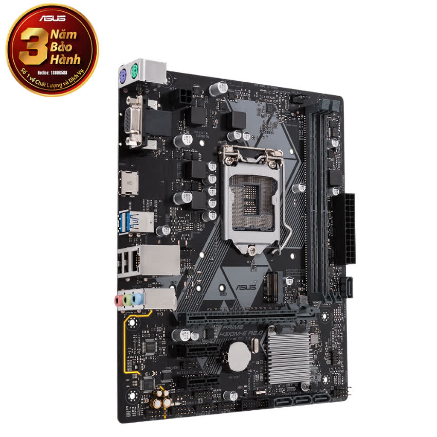 Mainboard ASUS PRIME H310M-E R2.0 (Intel H310, Socket 1151, m-ATX, 2 khe RAM DDR4)