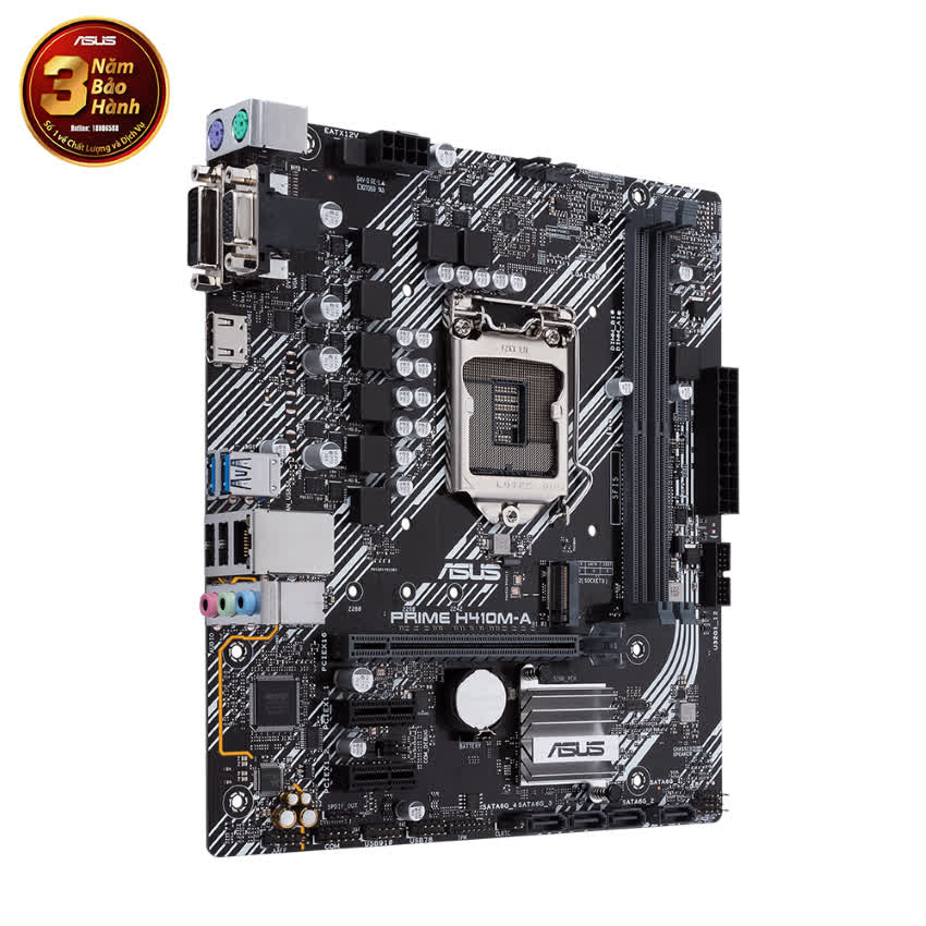 Mainboard ASUS PRIME H410M-A (Intel H410, Socket 1200, m-ATX, 2 khe Ram DDR4)