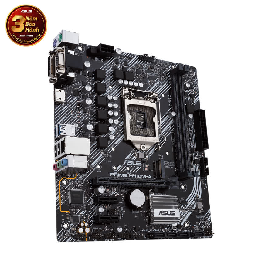 Mainboard ASUS PRIME H410M-A (Intel H410, Socket 1200, m-ATX, 2 khe Ram DDR4)
