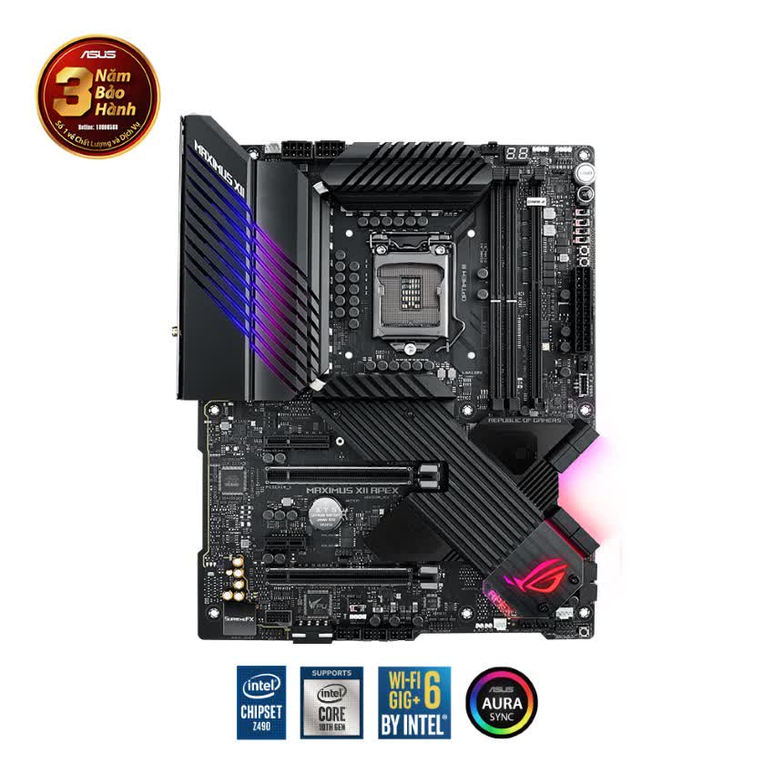 Mainboard ASUS ROG MAXIMUS XII APEX (Intel Z490, Socket 1200, ATX, 4 khe RAM DDR4)