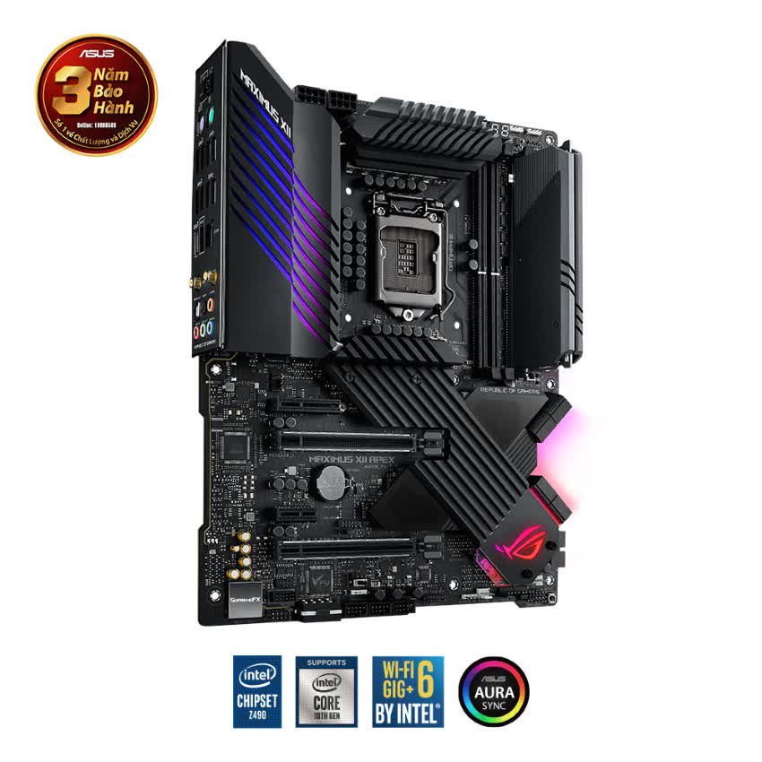 Mainboard ASUS ROG MAXIMUS XII APEX (Intel Z490, Socket 1200, ATX, 4 khe RAM DDR4)