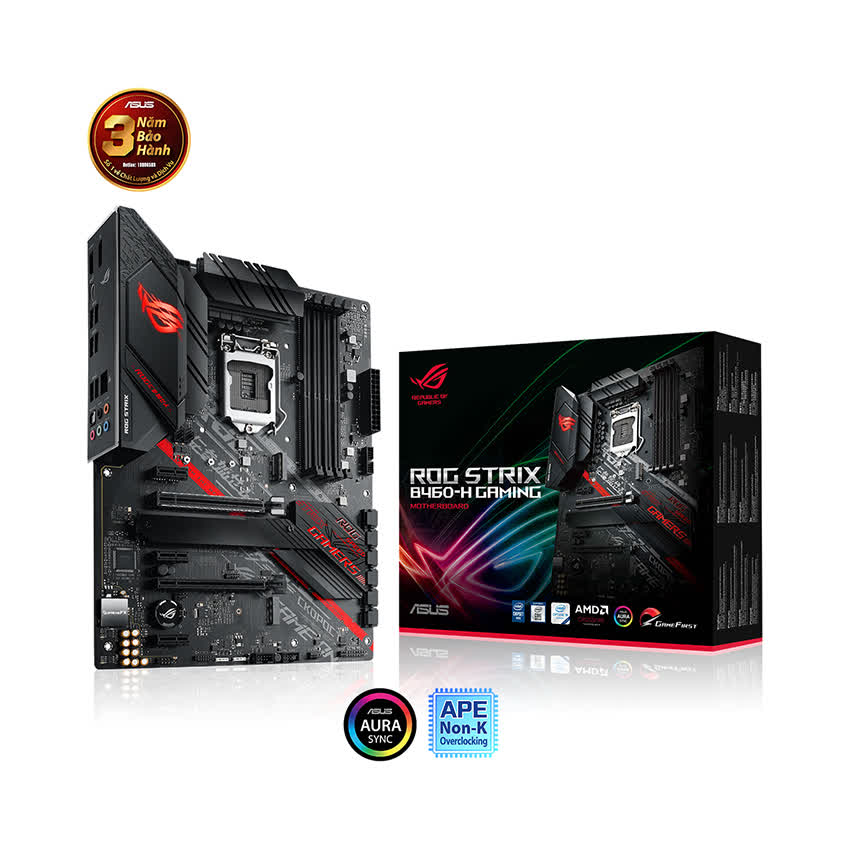 Mainboard ASUS ROG STRIX B460-H GAMING (Intel B460, Socket 1200, ATX, 4 khe Ram DDR4)