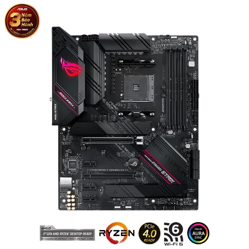 Mainboard ASUS ROG STRIX B550-F GAMING (WI-FI) (AMD B550, Socket AM4, ATX, 4 khe RAM DRR4)