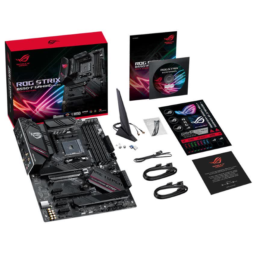 Mainboard ASUS ROG STRIX B550-F GAMING (WI-FI) (AMD B550, Socket AM4, ATX, 4 khe RAM DRR4)