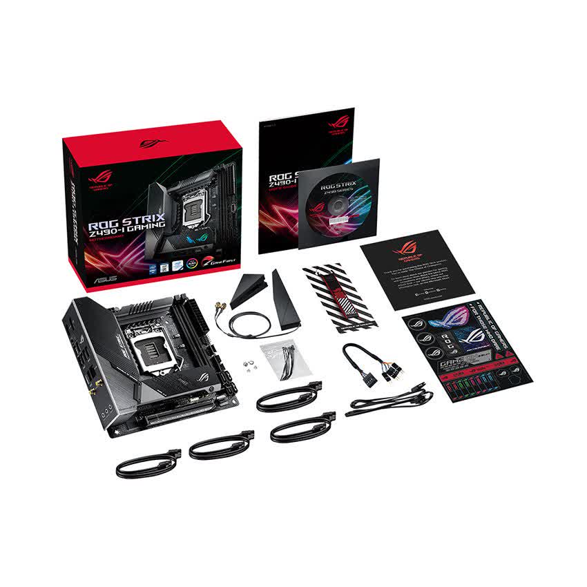 Mainboard ASUS ROG STRIX Z490-I GAMING (Intel Z490, Socket 1200, Mini ITX, 2 khe RAM DDR4)