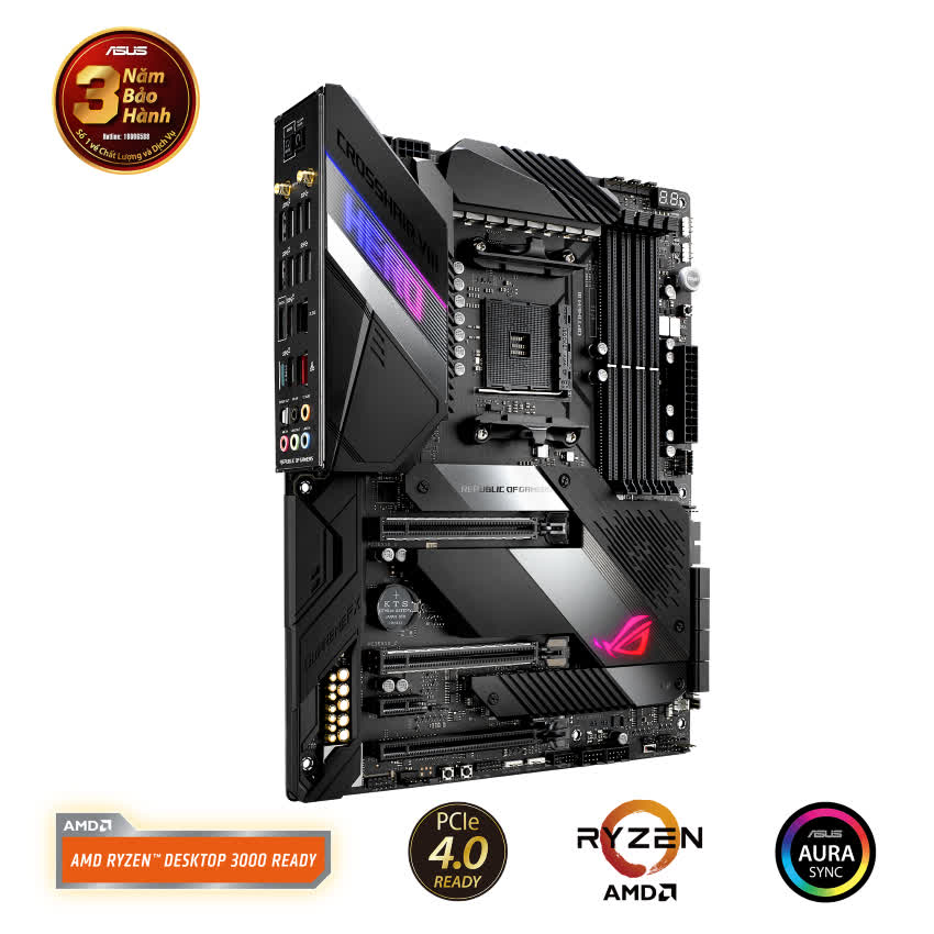 Mainboard ASUS ROG X570 CROSSHAIR VIII HERO Wifi (AMD X570, Socket AM4, ATX, 4 khe RAM DDR4)