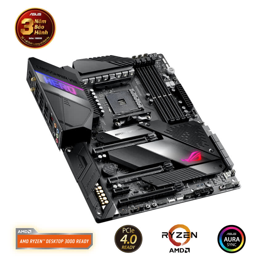 Mainboard ASUS ROG X570 CROSSHAIR VIII HERO Wifi (AMD X570, Socket AM4, ATX, 4 khe RAM DDR4)