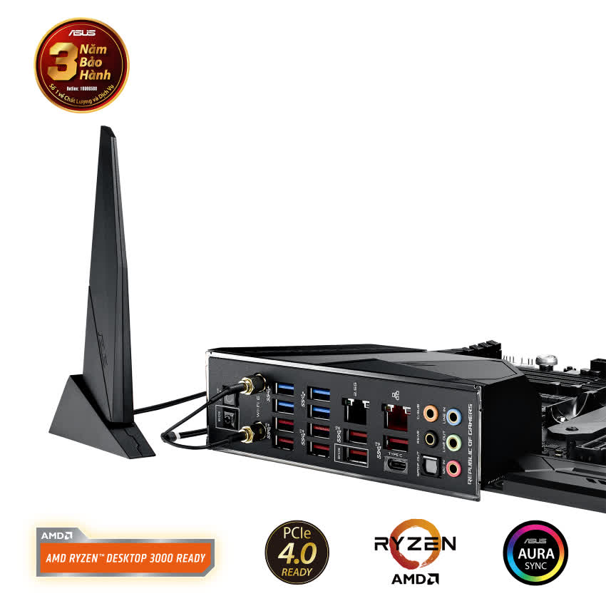 Mainboard ASUS ROG X570 CROSSHAIR VIII HERO Wifi (AMD X570, Socket AM4, ATX, 4 khe RAM DDR4)