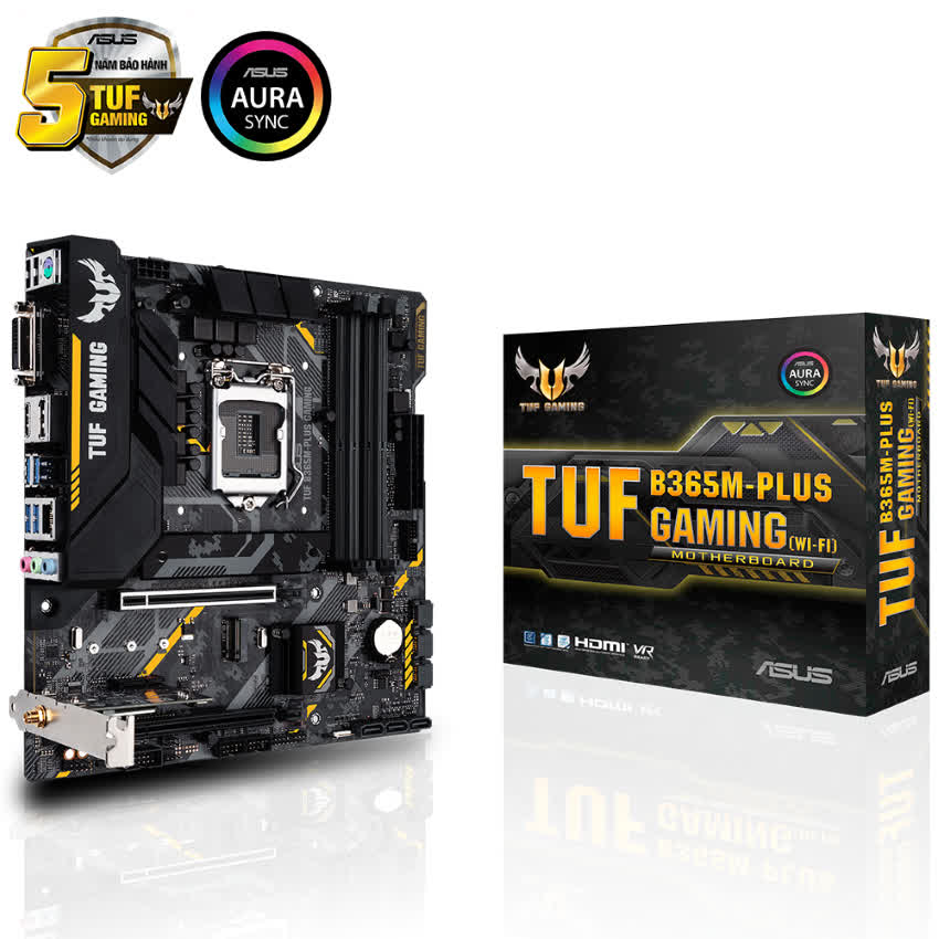 Mainboard ASUS TUF B365M-PLUS GAMING (Intel B365 ,Socket 1151, m-ATX, 4 khe RAM DDR4)