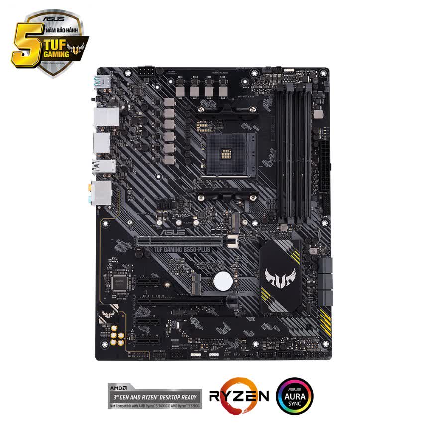 Mainboard ASUS TUF GAMING B550-PLUS (AMD B550, Socket AM4, ATX, 4 khe RAM DRR4)
