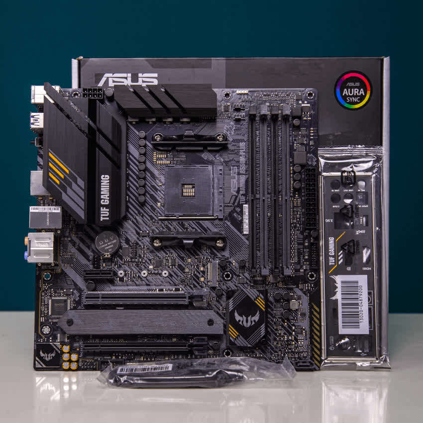 Mainboard ASUS TUF GAMING B550M-PLUS (AMD B550, Socket AM4, m-ATX, 4 khe RAM DRR4)