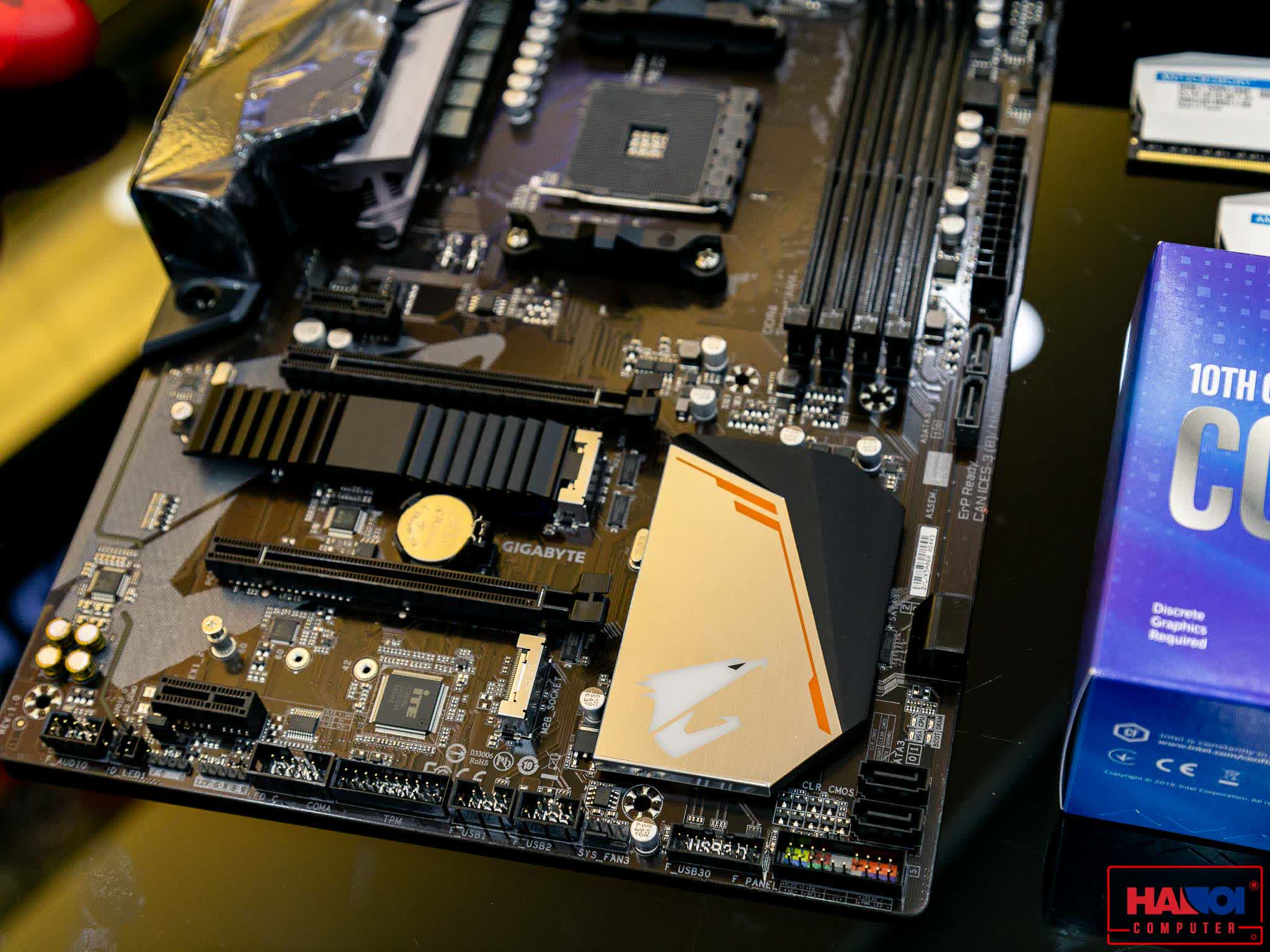 Mainboard GIGABYTE B450 AORUS ELITE (AMD B450, Socket AM4, ATX, 4 khe RAM DDR4)