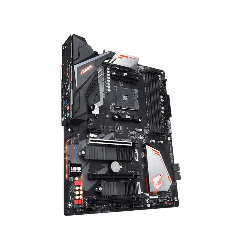 Mainboard GIGABYTE B450 AORUS PRO (AMD B450, Socket AM4, ATX, 4 khe RAM DDR4)