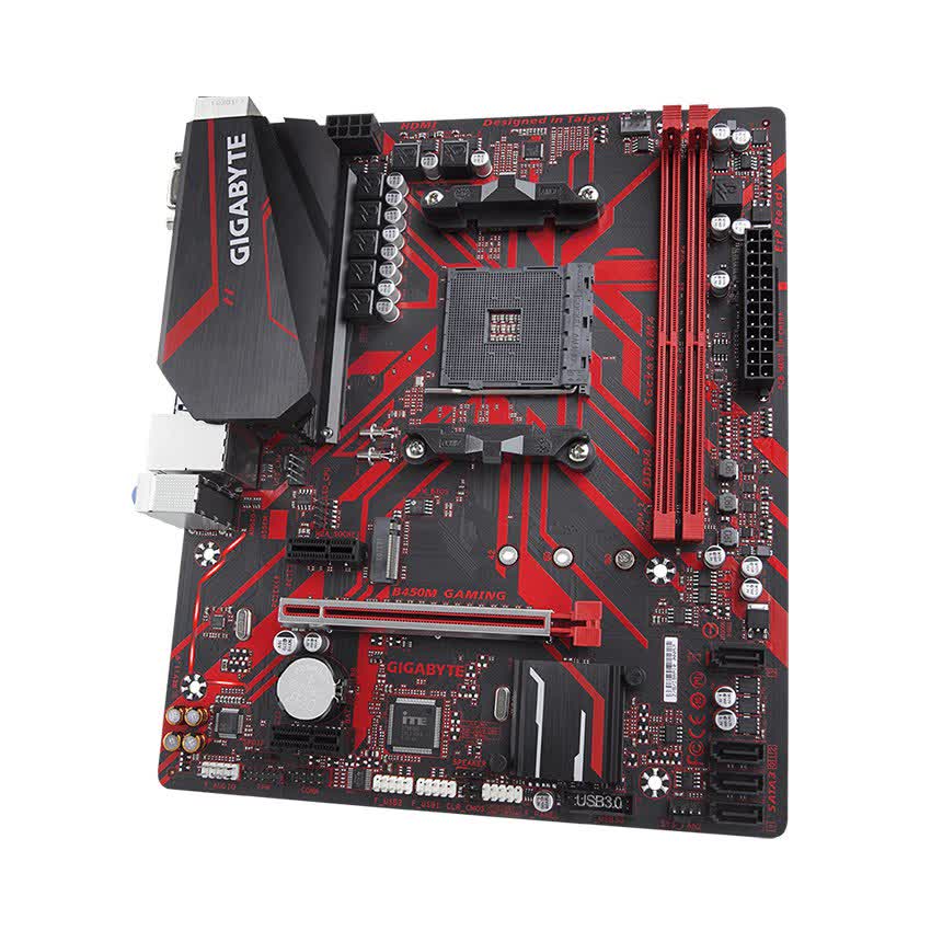 Mainboard GIGABYTE B450M-Gaming (AMD B450, Socket AM4, m-ATX, 2 khe RAM DDR4)