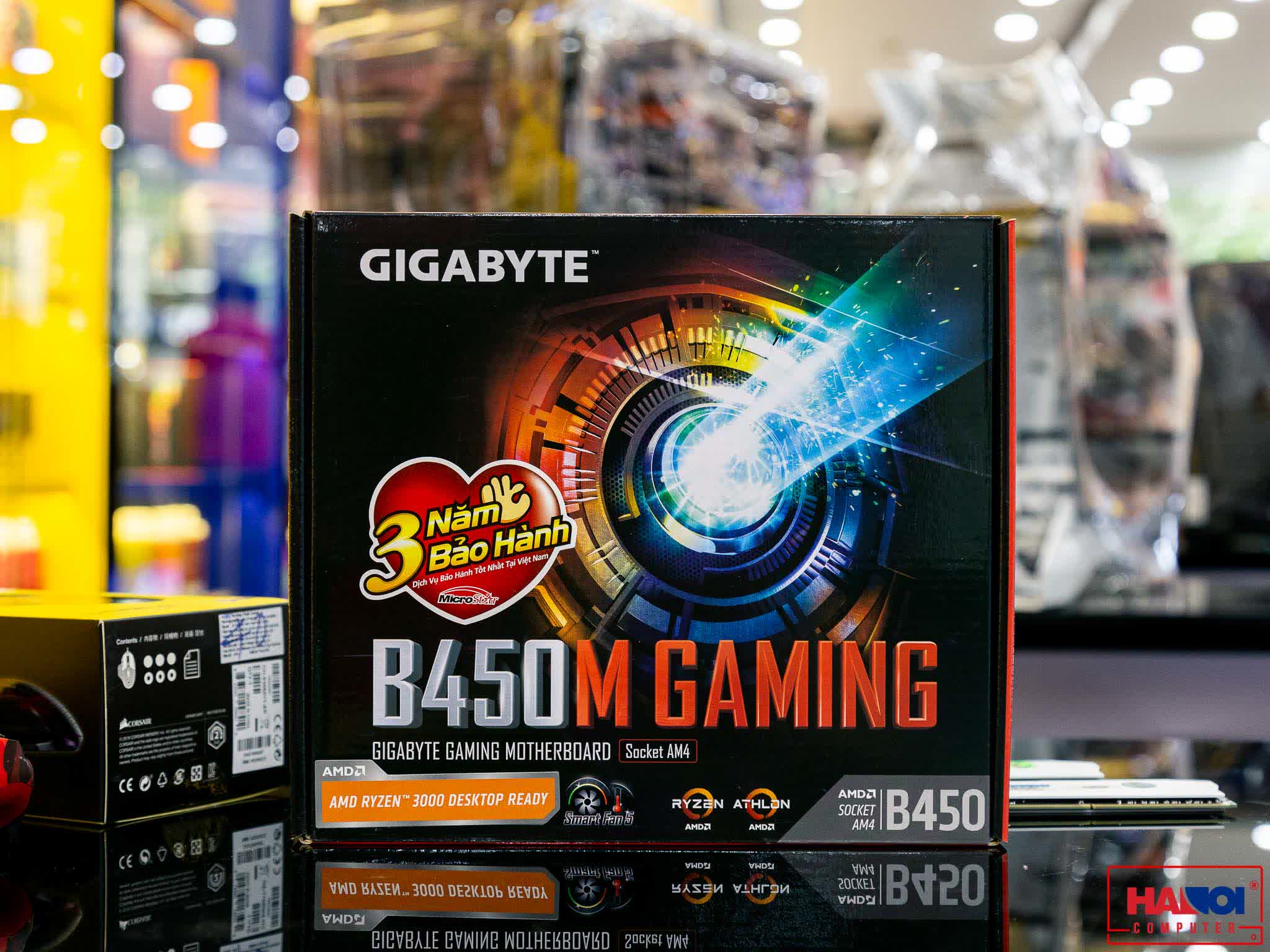 Mainboard GIGABYTE B450M-Gaming (AMD B450, Socket AM4, m-ATX, 2 khe RAM DDR4)