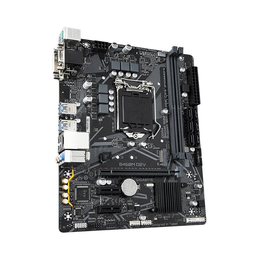 Mainboard Gigabyte B460M D2V (Intel B460, Socket 1200, m-ATX, 2 khe RAM DDR4)