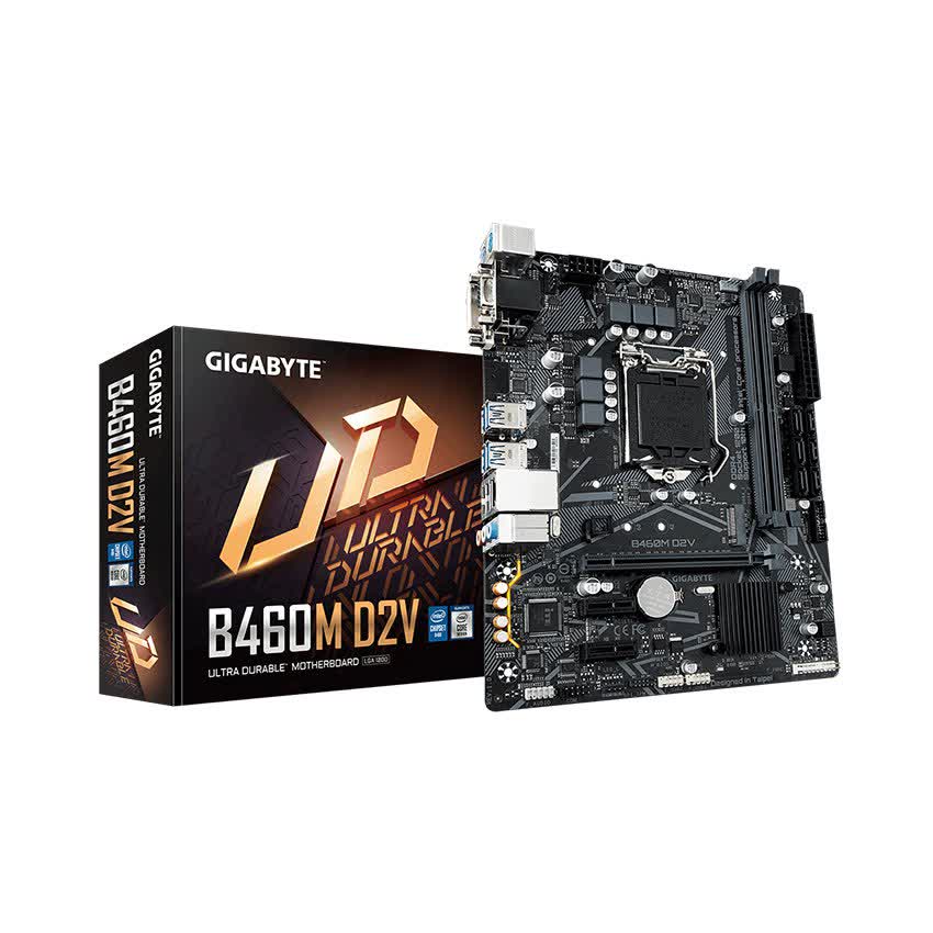 Mainboard Gigabyte B460M D2V (Intel B460, Socket 1200, m-ATX, 2 khe RAM DDR4)