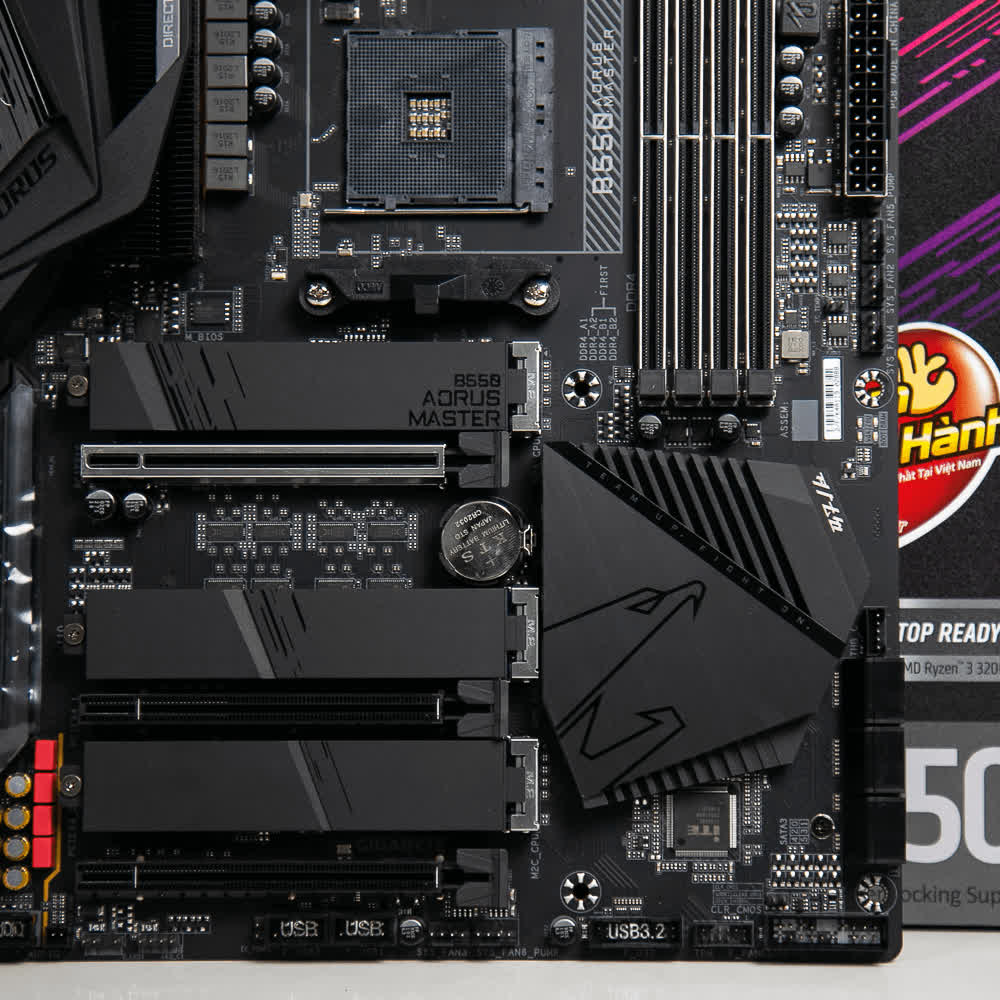 Mainboard Gigabyte B550 AORUS MASTER (AMD B550, Socket AM4, m-ATX, 4 khe RAM DDR4)