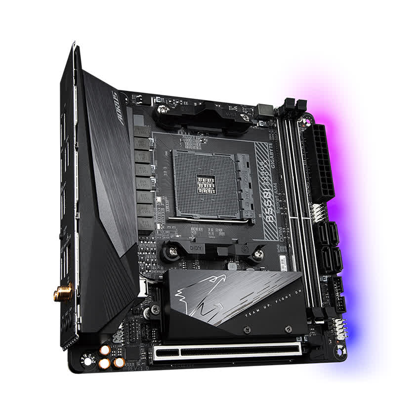 Mainboard Gigabyte B550I AORUS PRO AX (AMD B550, Socket AM4, Mini-ITX, 2 khe RAM DRR4)