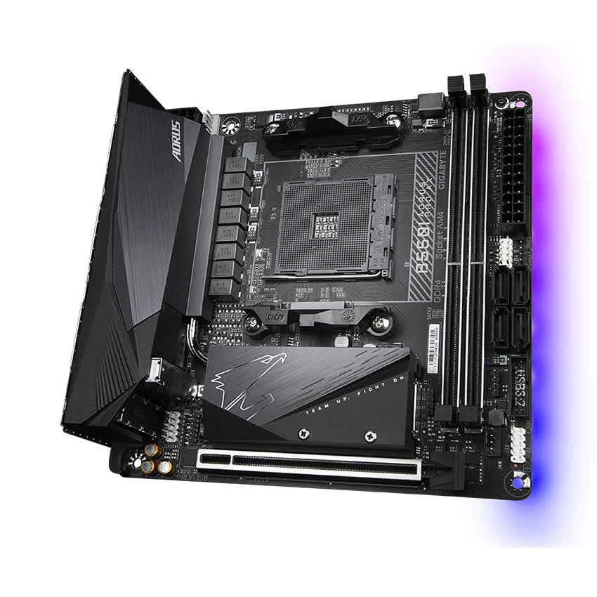 Mainboard Gigabyte B550I AORUS PRO AX (AMD B550, Socket AM4, Mini-ITX, 2 khe RAM DRR4)
