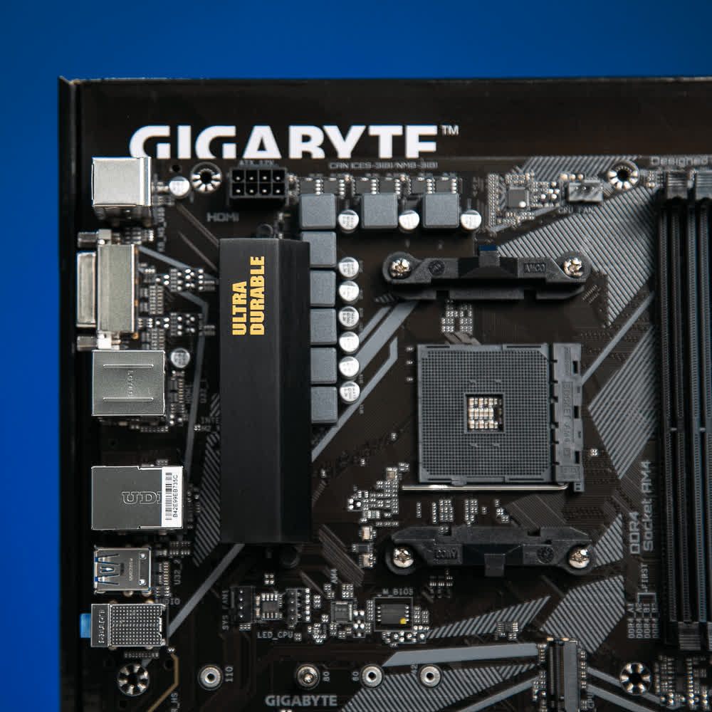 Mainboard Gigabyte B550M-DS3H (AMD B550, Socket AM4, m-ATX, 4 khe RAM DDR4)