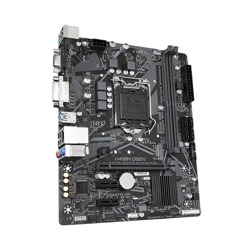 Mainboard Gigabyte H410M-DS2V (Intel H410, Socket 1200, m-ATX, 2 khe Ram DDR4)
