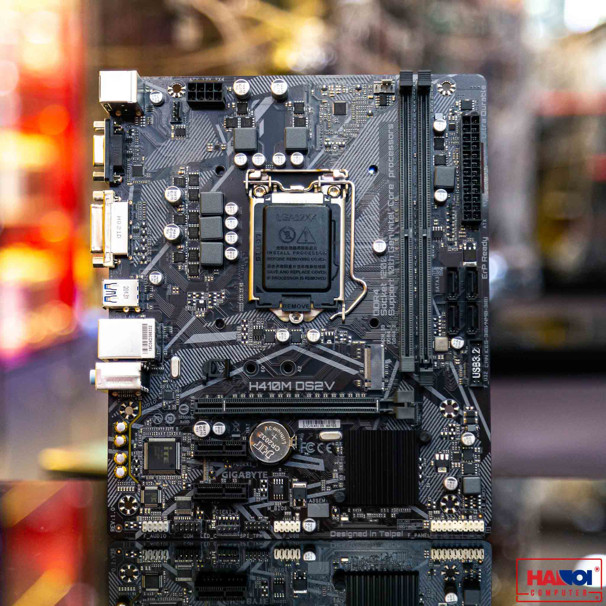 Mainboard Gigabyte H410M-DS2V (Intel H410, Socket 1200, m-ATX, 2 khe Ram DDR4)