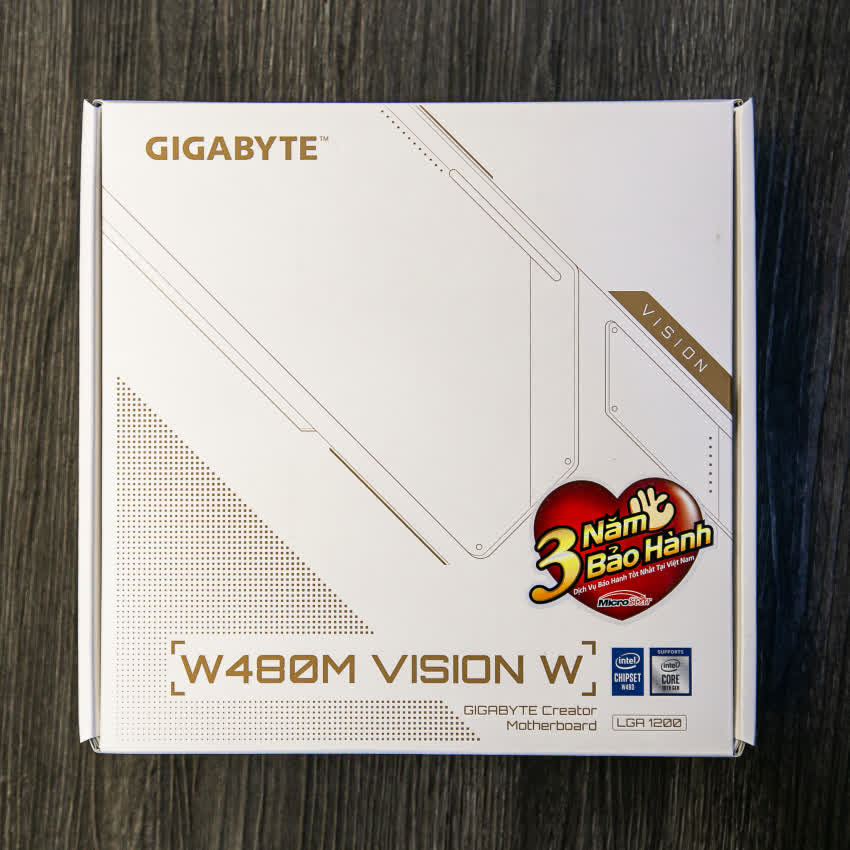 Mainboard Gigabyte W480M VISION W (W480, socket 1200, mATX, 4 khe RAM DDR4)