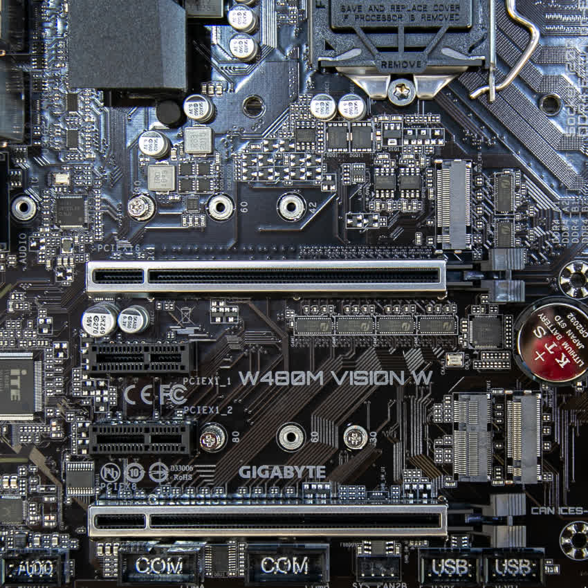 Mainboard Gigabyte W480M VISION W (W480, socket 1200, mATX, 4 khe RAM DDR4)