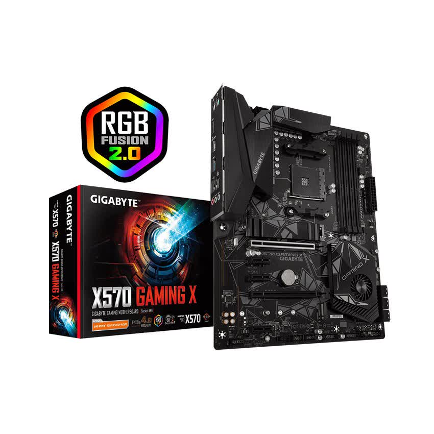 Mainboard GIGABYTE X570 GAMING X (AMD X570, Socket AM4, ATX, 4 khe RAM DDR4)