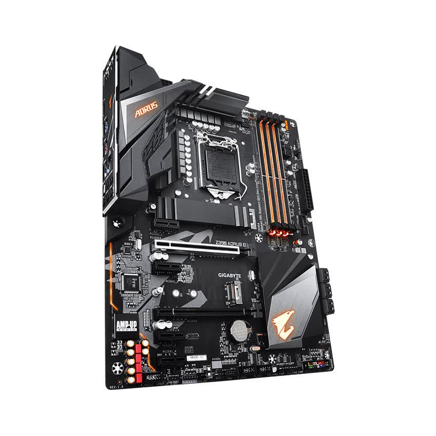 Mainboard GIGABYTE Z390 AORUS ELITE (Intel Z390, Socket 1151, ATX, 4 khe RAM DDR4)