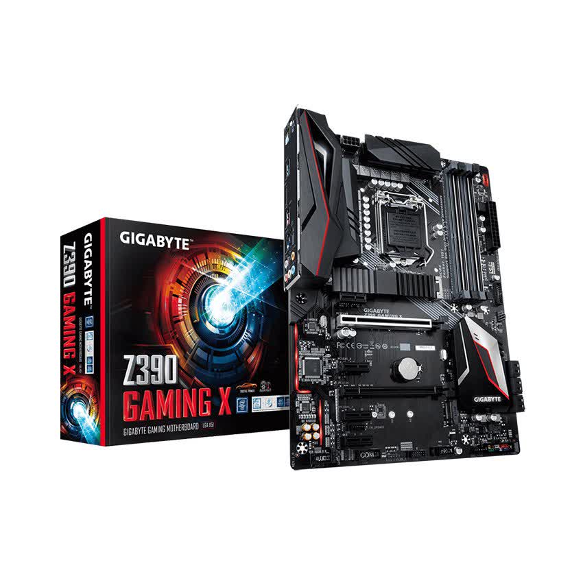 Mainboard GIGABYTE Z390 Gaming X (Intel Z390, Socket 1151, ATX, 4 khe RAM DDR4)