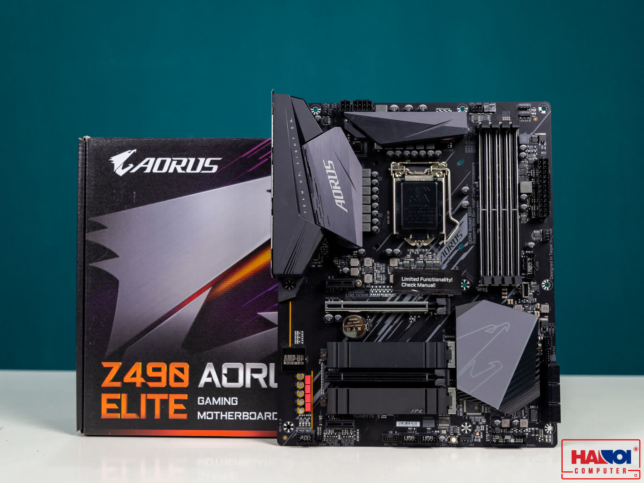 Mainboard GIGABYTE Z490 AORUS ELITE (Intel Z490, Socket 1200, ATX, 4 khe RAM DDR4)